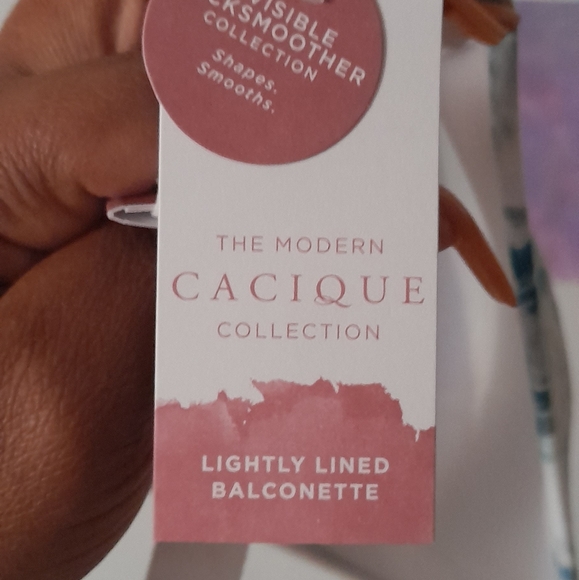 Cacique... Invisible Backsmoother Lightly Lined Balconette Bra, 40H - Picture 10 of 11